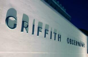 Griffith observatorio firmar, hacia 2022 foto