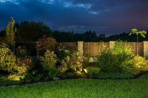 Illuminated Front Yard Garden photo