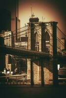 puente de brooklyn nyc foto