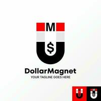 Logo design graphic concept creative abstract premium free vector stock letter U magnet font with M and S dollar. Related to initial monogram business