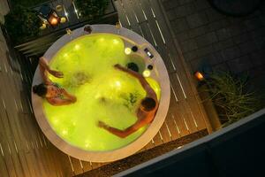 Hot Tub Late Evening Dating photo