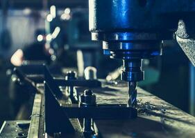 CNC Milling Machine During Operation photo