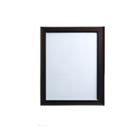 white blank frame with brown border mockup, Empty blank frame mockup, blank picture frame template, frame mockup on transparent background,  minimalistic frame clipart png