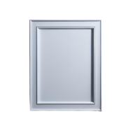 white blank frame with  white border mockup, Empty blank frame mockup, blank picture frame template, frame mockup on transparent background,  minimalistic frame clipart png