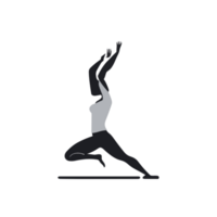 yoga actitud ilustración, yoga ejercicio posa, calmante meditación poses clipart, extensión poses ilustración, equilibrio árbol pose, yoga png