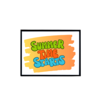 summer time starts frame mockup, summer quote  frame, summer quote frame design, frame mockup on transparent background, minimalistic summer frame clipart png