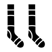 Socks Glyph Icon Design vector