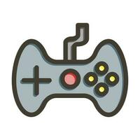 Gaming Vector Thick Line Filled Colors Icon Design