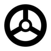 Nuclear Glyph Icon Design vector