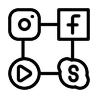 social redes icono diseño vector