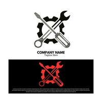 Mechanic logo vector design illustration, brand identity emblem