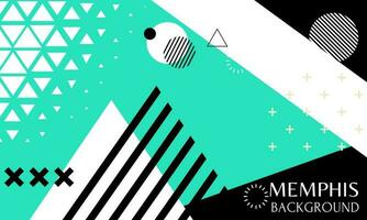 Memphis abstract background vector illustration