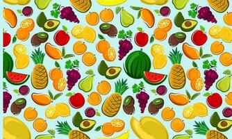 Fruits abstract background pro vector