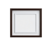 blanco blanco marco con marrón frontera Bosquejo, vacío blanco marco Bosquejo, blanco imagen marco plantilla, marco Bosquejo en transparente fondo, minimalista marco clipart png
