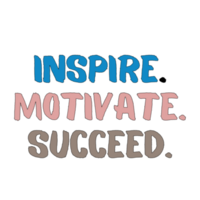 inspirera motivera lyckas text, kalligrafi ClipArt, typografi, digital konst, grafik på transparent bakgrund, motiverande ord, positiv attityd, inspirera citat, motiverande konstverk png