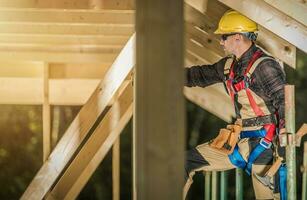 Wooden House Skeleton Frame Building photo