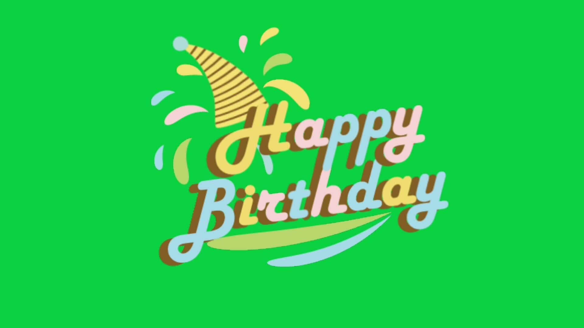 Happy Birthday Animation 24522562 Stock Video At Vecteezy