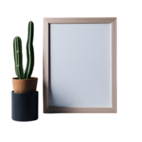 geïsoleerd wit canvas met een minimalistische wit grens, wit kader canvas mockup , leeg lijsten, blanco kaders voor huis interieur decor mockup png