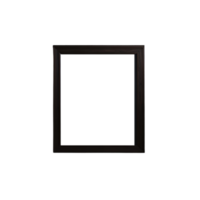 white blank frame with black  border mockup, Empty blank frame mockup, blank picture frame template, frame mockup on transparent background,  minimalistic frame clipart png