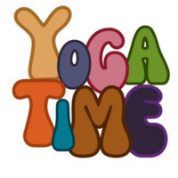 yoga tid text, text inskrift, yoga ClipArt på transparent bakgrund, yoga tid typografi, yoga tid digital konst, yoga tid kalligrafi png