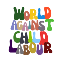 värld mot barn arbetskraft text, värld mot barn arbetskraft kalligrafi, värld mot barn arbetskraft text inskrift ClipArt på transparent bakgrund, digital konst, ClipArt png