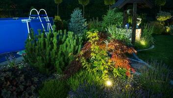 Backyard Garden Illumination Outdoor Lighting photo