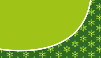 vector green leaves and floral background abstract