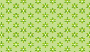vector green leaves and floral background abstract