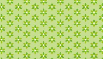 vector green leaves and floral background abstract