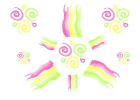 abstract summer hand prints on white vector