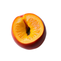 aislado medio cortar Pera Fruta fotografía, medio cortar frutas clipart, medio cortar Pera gráficos, medio cortar Pera 3d renders, medio cortar Pera Fruta en transparente antecedentes png