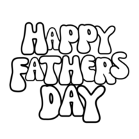 Happy fathers day wishes text, fathers day calligraphy, fathers day clipart, fathers day  Typography, digital art, fathers day graphics on transparent background png