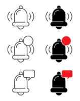 Illustration of Notification Bell Icons png