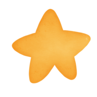 estrela, estrela do Mar, amarelo, elemento, decorativo, ícone, logotipo, aguarela png