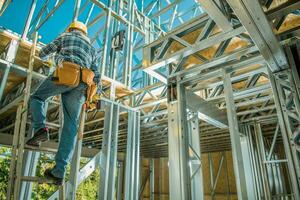 Caucasian Steel Frame Worker photo