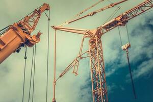 Building Cranes Closeup photo