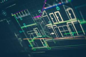 Architectural Technical Drawing photo