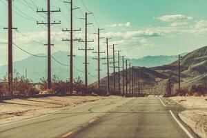 Coachella Valley California Desert Highway photo