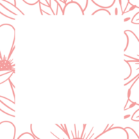 Square frame abstract background drawing. png