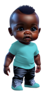 Toddler Boy in Jeans Custom Colored png