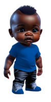 Toddler Boy in Jeans Custom Colored png