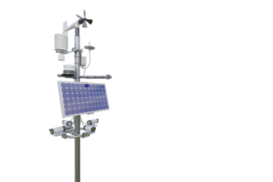 Weather station. 3d render isolated png