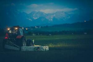 Grass Mowing on the Farm photo
