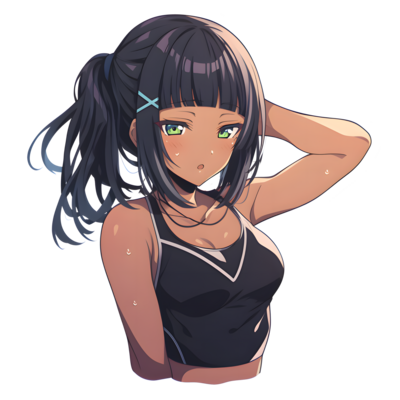 AI GENERATED - Anime Girl Sticker - The Princess 24525719 PNG