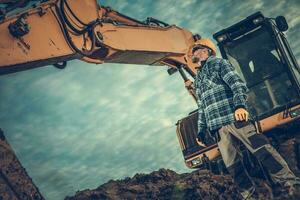 Excavator Operator at Work photo