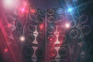 Disco Speakers Background photo