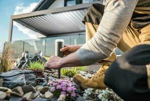 Rockery Garden LED 12 Volt Lighting System Installation photo