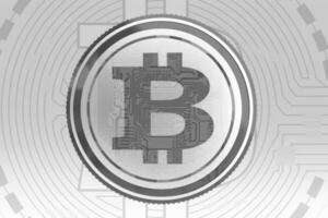 Gray Bitcoin Background photo