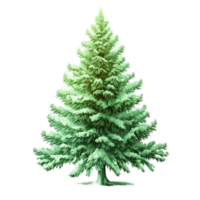 hermosa Navidad elementos con Navidad árbol. generativo ai png