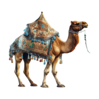 feliz eid al adha camelo. generativo ai png